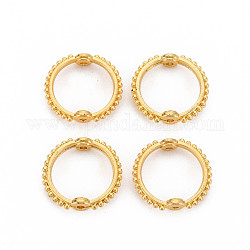 Tibetischer stil legierung perlen, Ring, cadmiumfrei und bleifrei, golden, 14.5x15x3.5 mm, Bohrung: 1.2 mm, ca. 1690 Stk. / 1000 g