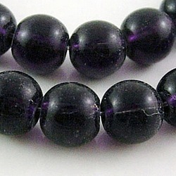 Indigo Glass Round Beads Strands, about 12mm in diameter, hole: 1mm, about 29pcs/strand, 14inch
