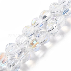 Chapelets de perles en verre transparente  , lanterne, clair ab, 10.5x9.5x10.5mm, Trou: 1mm, Environ 38 pcs/chapelet, 15.24 pouce (38.7 cm)
