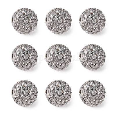 Messing Zirkonia Perlen&nbsp;ZIRC-F001-15P-1