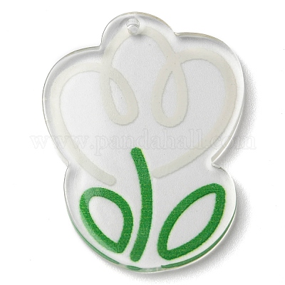 Pendentifs en acrylique transparent &nbsp;MACR-Q160-02D-1