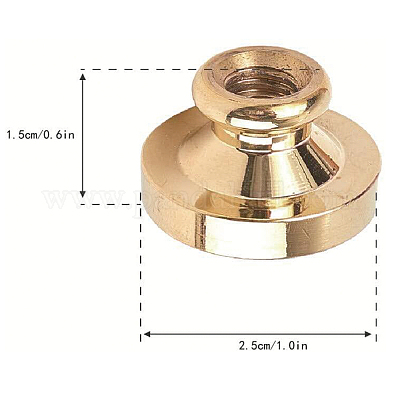Wachssiegel Messing Stempelkopf&nbsp;AJEW-WH0209-594-1