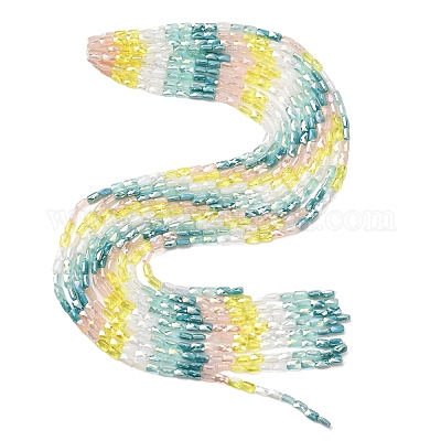Chapelets de perles en verre électroplaqué&nbsp;EGLA-D300-05-15-1