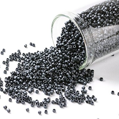 Toho Japanese Glass Seed Beads - Opaque Black - 15/0 1.5mm