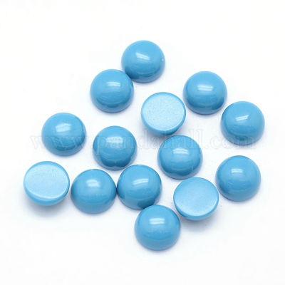 Synthetik Türkiscabochons&nbsp;G-P393-R54-12MM-1
