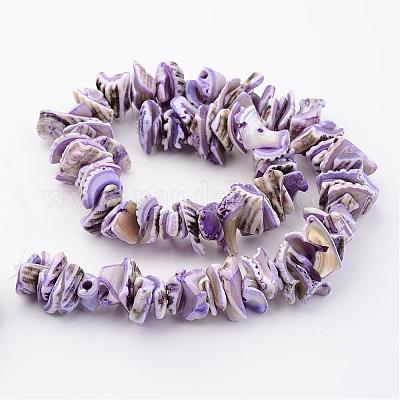 Chapelets de perles en coquillage naturel&nbsp;BSHE-P010-01-1