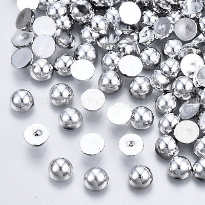 Abs Kunststoff Cabochons&nbsp;OACR-S034-6mm-02-1