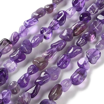 Natürlichen Amethyst Perlen Stränge&nbsp;G-P497-01C-21-1