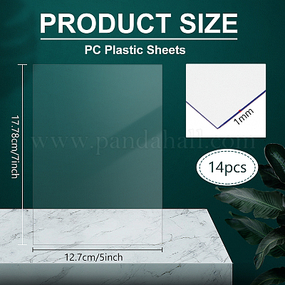 Feuilles de plastique PC&nbsp;DIY-WH0021-48-1