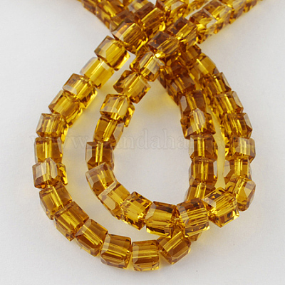Chapelets de perles en verre&nbsp;GLAA-R041-6x6mm-12-1