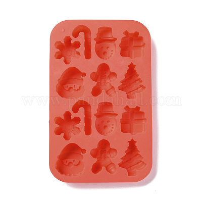 Silicone SNOWMAN ICE CUBE TRAYS Candy Wax Molds Snow Man Christmas Chocolate