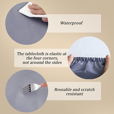 Tischdecke aus Polyester&nbsp;AJEW-GF0013-22B-01-1