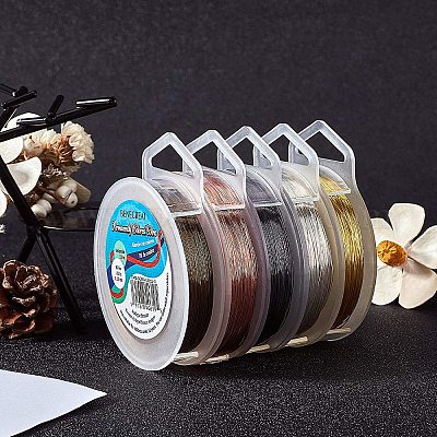 Colour Retention Copper Wires, Beading Wire for Jewelry Making, Gold/copper  and Silver Colour 