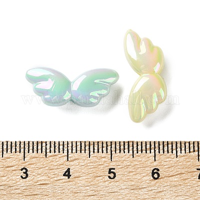 Perles acryliques opaques plaquées UV&nbsp;PACR-D288-19-1