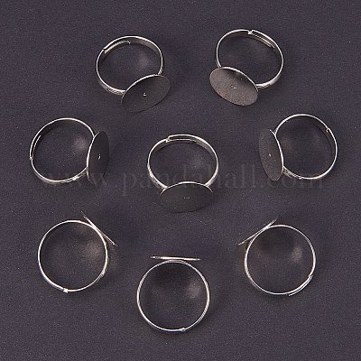 Base de bague en laiton&nbsp;KK-PH0001-15S-1