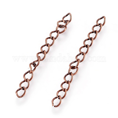 Wholesale Iron Ends with Twist Chain Extension for Necklace Anklet