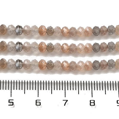Natürliche Multi-Mondstein-Perlenstränge&nbsp;X-G-B074-A08-01-1