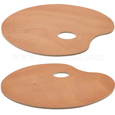 Ovale Holzfarbpalette&nbsp;AJEW-WH20098-001-1