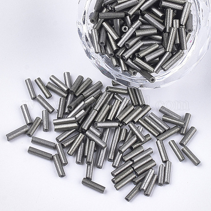 Electroplate Glass Bugle Beads SEED-S029-02A-03-1