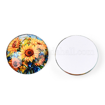 Glas cabochons&nbsp;GGLA-T004-08K-1