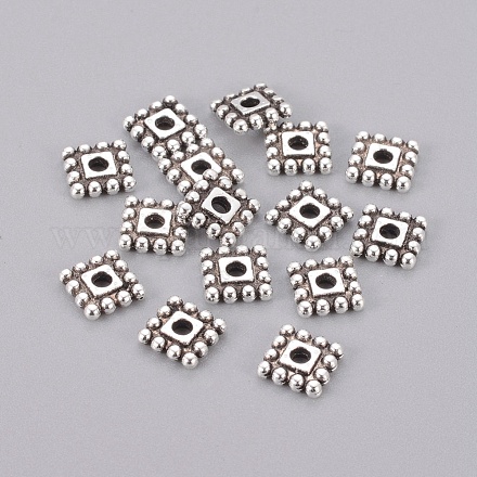 Tibetan Style Alloy Spacer Beads TIBEB-P002-02AS-RS-1