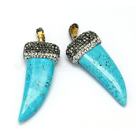 Synthetic Turquoise Pendants G-L278-43-1