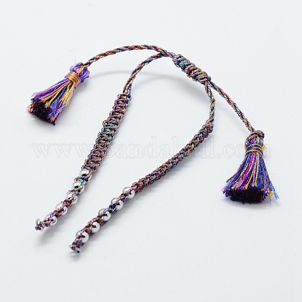 Création de bracelets de corde en nylon tressée MAK-K013-H01-1