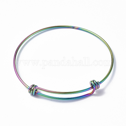 Placcatura ionica (ip) regolabile 304 fabbricazione di braccialetti in acciaio inossidabile MAK-F286-01MC-1