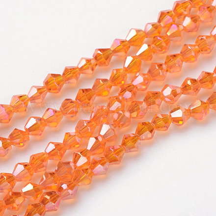 Chapelets de perles en verre X-EGLA-S056-4mm-14-1