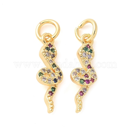Латунные микро проложить кубического циркония подвески KK-U056-35G-1