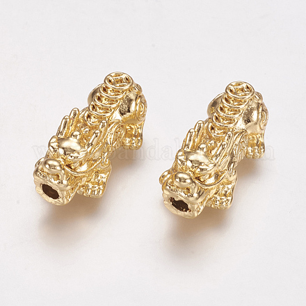 Feng Shui Real 24K Gold Plated Alloy Beads PALLOY-L205-06D-1