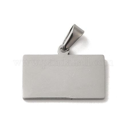 304 pendente in acciaio inossidabile con etichetta con pendenti vuoti STAS-B053-02P-1