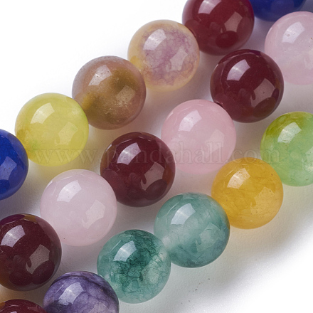 Chapelets de perles de jade naturel LAMP-L509-001C-1