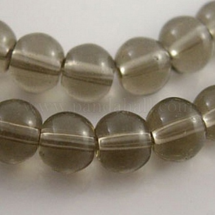 Gray Transparent Glass Round Beads Strands X-GLAA-GR3MM-38-1