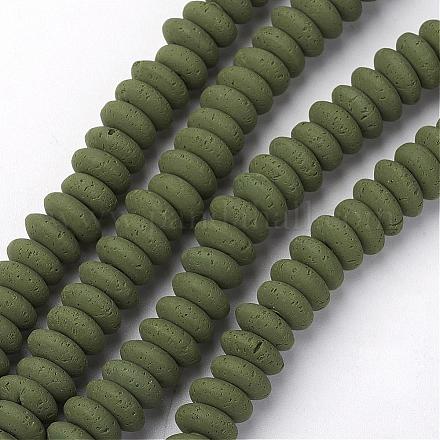 Polymer Clay Bead Strands CLAY-P009-06-1