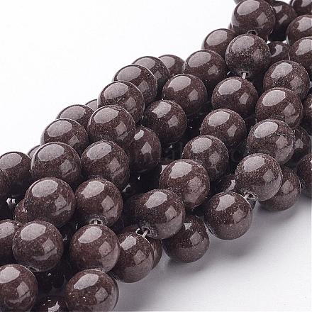 Natural Mashan Jade Round Beads Strands G-D263-10mm-XS14-1