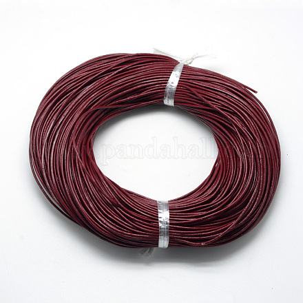 Spray Painted Cowhide Leather Cords WL-R001-2.0mm-16-1