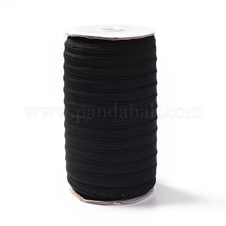 (vente de clôture défectueuse : la bobine jaunissait) cordon de corde élastique tressé plat EC-XCP0001-27B-1