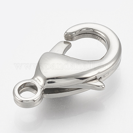 304 Stainless Steel Lobster Claw Clasps STAS-T033-25G-1