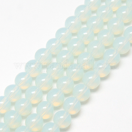 Baking Painted Glass Beads Strands DGLA-Q023-10mm-DB1-1