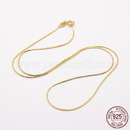 Sterling Silber Schlangenkette Halsketten STER-F028-26G-1