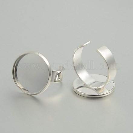 Réglables anneau de garniture en laiton mise composants pour la fabrication de bijoux KK-J181-30S-1