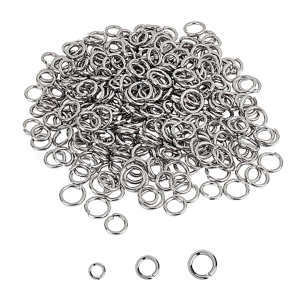 UNICRAFTALE about 300pcs 3 Sizes 8/9/10mm Close but Unsoldered Jumps Rings 304 Stainless Steel Rings Connectors O Rings for DIY Bracelet Necklaces Jewelry Craft Making STAS-UN0006-01P-1