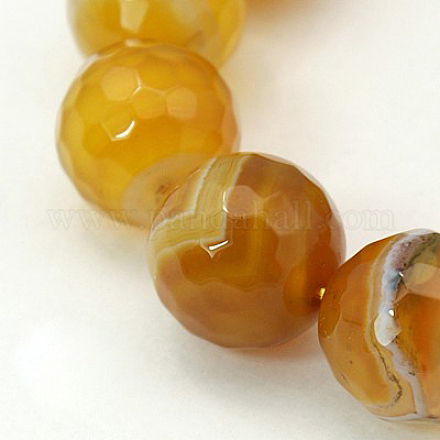 Natural Agate Beads Strands G-E054-10mm-05-1