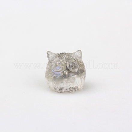 Owl Resin Figurines DJEW-PW0012-029E-1