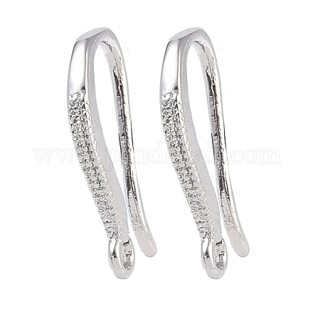 Ganci di orecchini in ottone KK-U008-05P-1