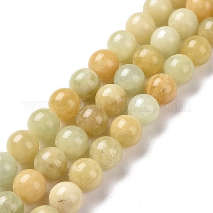 Morganite naturale perle tonde fili G-C238-01C-1