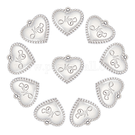Unicraftale 20 breloques sur le thème de la fête des mères en acier inoxydable avec pendentif en forme de cœur avec mot maman 22 mm en métal hypoallergénique pour la fabrication de bijoux STAS-UN0039-84-1