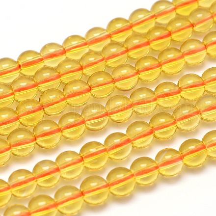 Chapelets de perles en cristal de quartz naturel G-H1648-4mm-03S-AA2-1