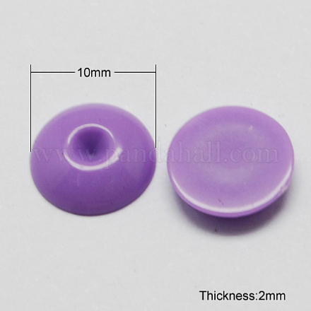 Solid Colour Acrylic Cabochons SACR-S157-02-1